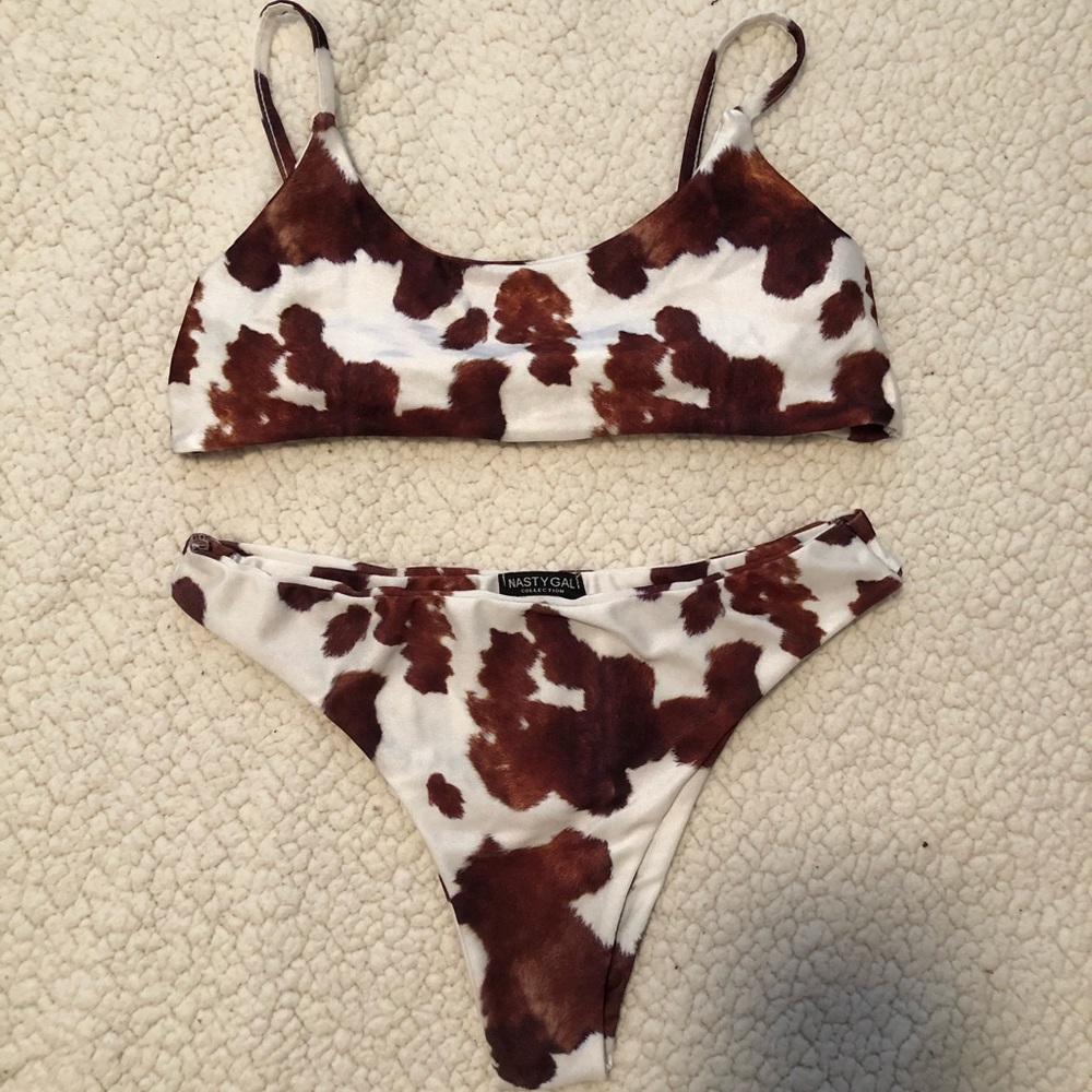 Cow print bikini